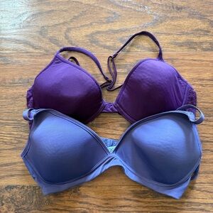Bundle of Two Victoria's Secret Purple Bras Size 34C